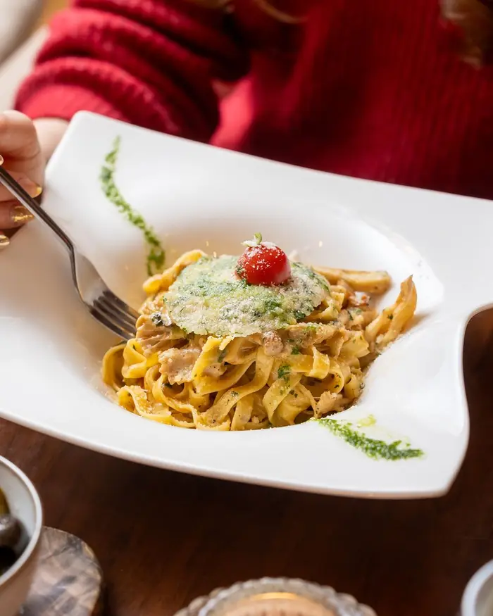 Fresh tagliatelle at lunch, from Bella Vista's £13 weekday lunch menu in Bristol